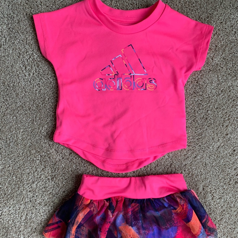 Adidas baby skort and top